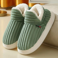Soft, Warm Slippers - WarmHaven-Green-3.5-State of Style
