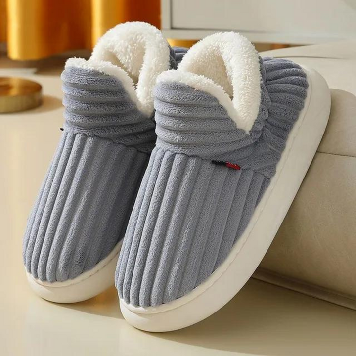 Soft, Warm Slippers - WarmHaven-Grey-5.0-State of Style