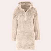 Soft Warm Winter Jumper with Zip for Women - Maëlle-Khaki-XS-State of Style