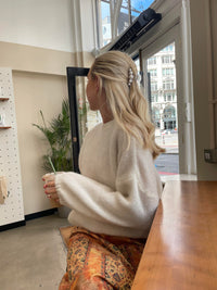 Soft Women's Sweater with Loose Fit - Aurena-Blue-XS/S-State of Style