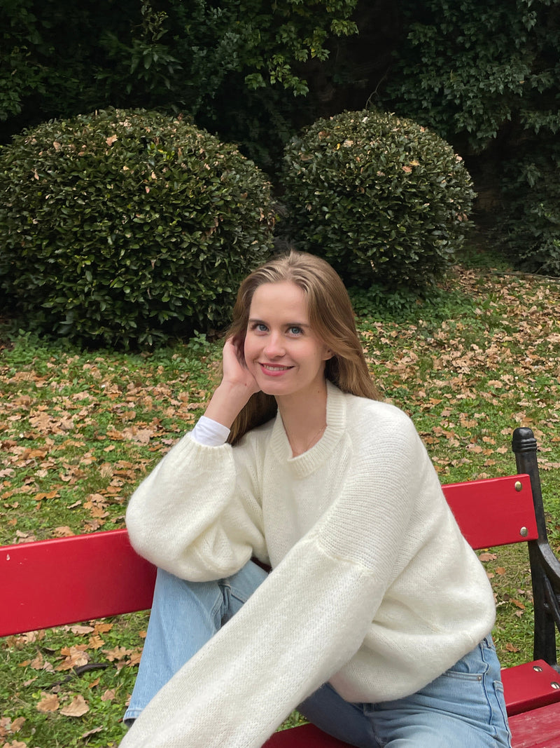 Soft Women's Sweater with Loose Fit - Aurena-Blue-XS/S-State of Style