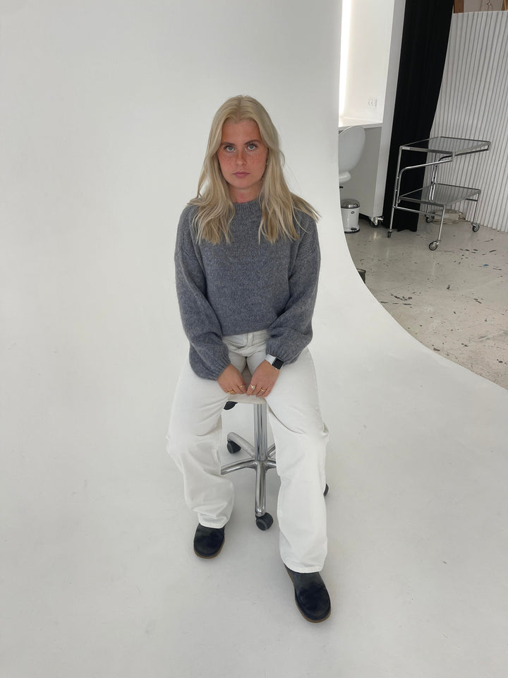 Soft Women's Sweater with Loose Fit - Aurena-Blue-XS/S-State of Style