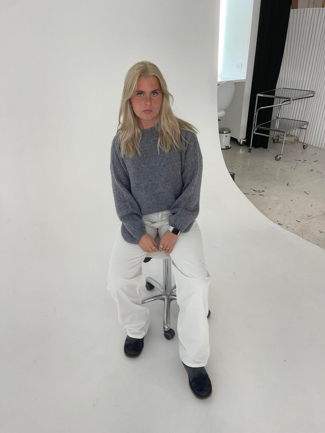 Soft Women's Sweater with Loose Fit - Aurena-Blue-XS/S-State of Style