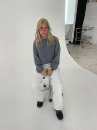 Soft Women's Sweater with Loose Fit - Aurena-Blue-XS/S-State of Style