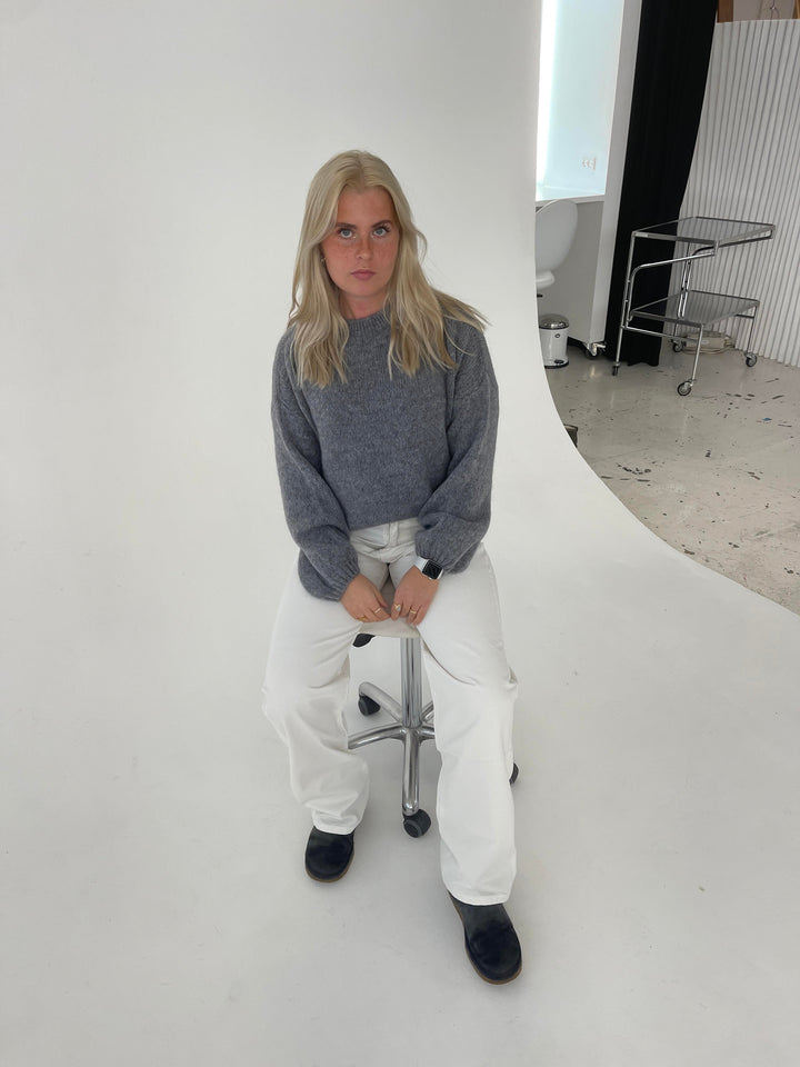 Soft Women's Sweater with Loose Fit - Aurena-Blue-XS/S-State of Style