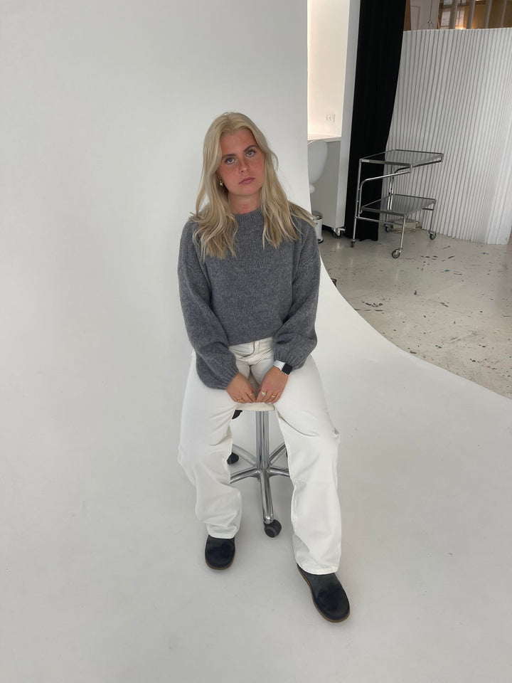 Soft Women's Sweater with Loose Fit - Aurena-Blue-XS/S-State of Style