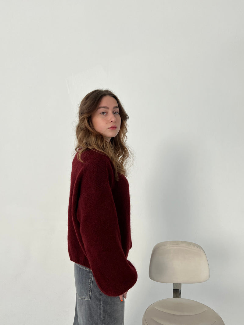 Soft Women's Sweater with Loose Fit - Aurena-Blue-XS/S-State of Style