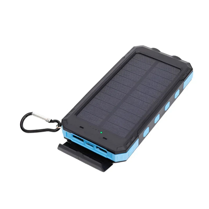 Solar Energy Power Bank with Flashlight - SolarCharge Pro-Blue-5000 mAh-State of Style