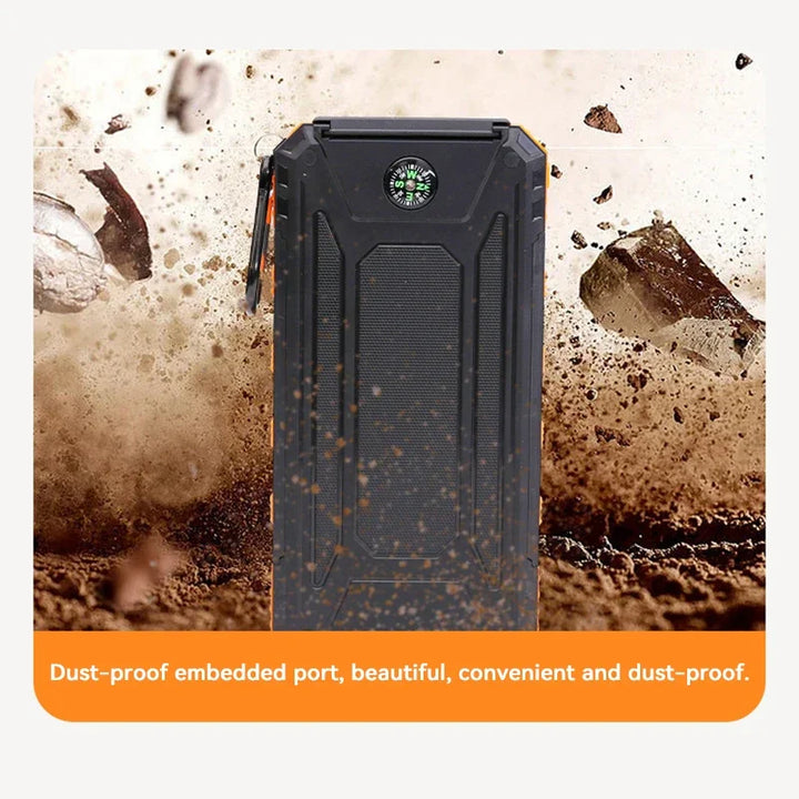 Solar Energy Power Bank with Flashlight - SolarCharge Pro-Green-5000 mAh-State of Style