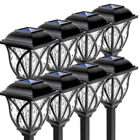Solar Garden Lighting with Natural Enchantment - LunaGlow-White-B 300MAH-State of Style
