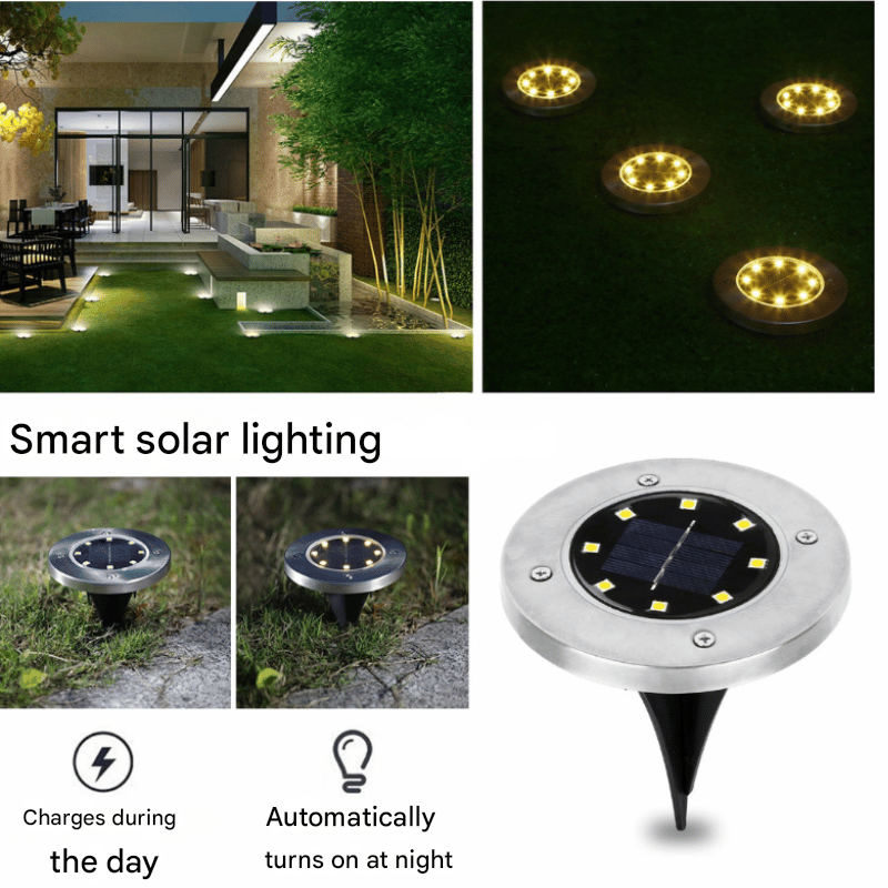 Solar Ground Spot Light for Outdoors – SunHalo-4 Lights-State of Style