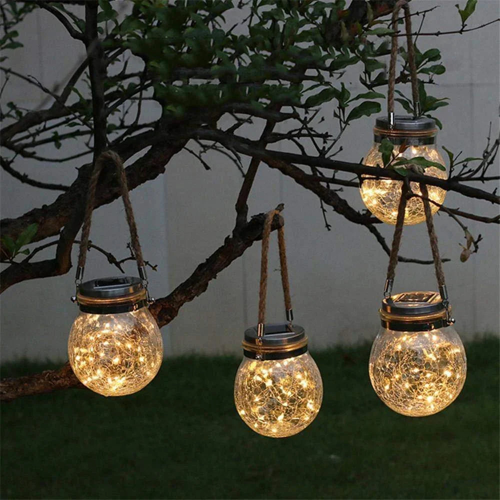 Solar Mason Jar Lamp-Warm White-Set of 2-State of Style
