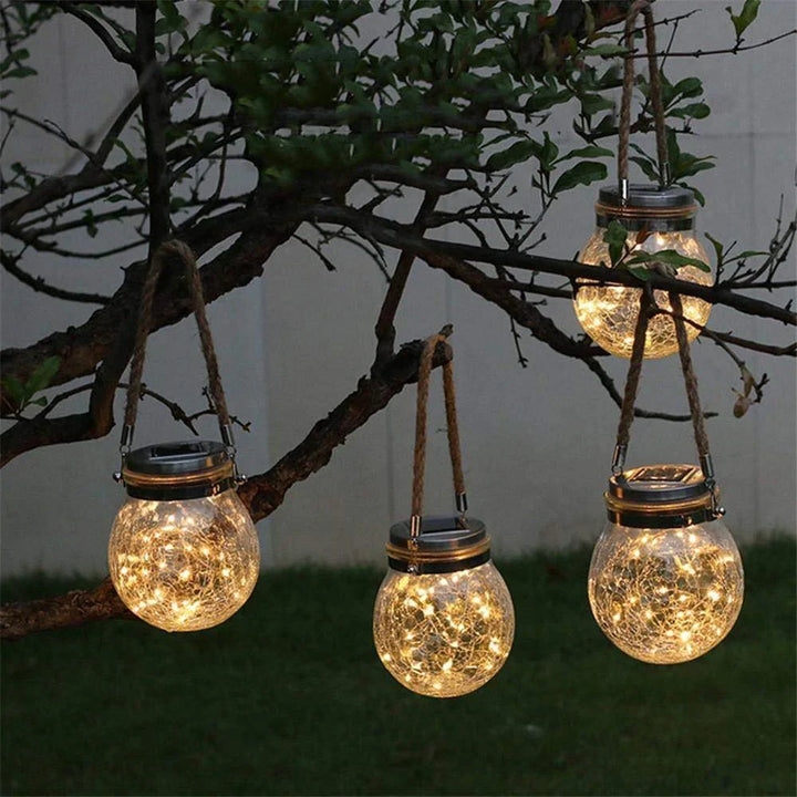 Solar Mason Jar Lamp-Warm White-Set of 2-State of Style