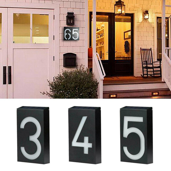 Solar-powered House Number - SolarSign-0-State of Style