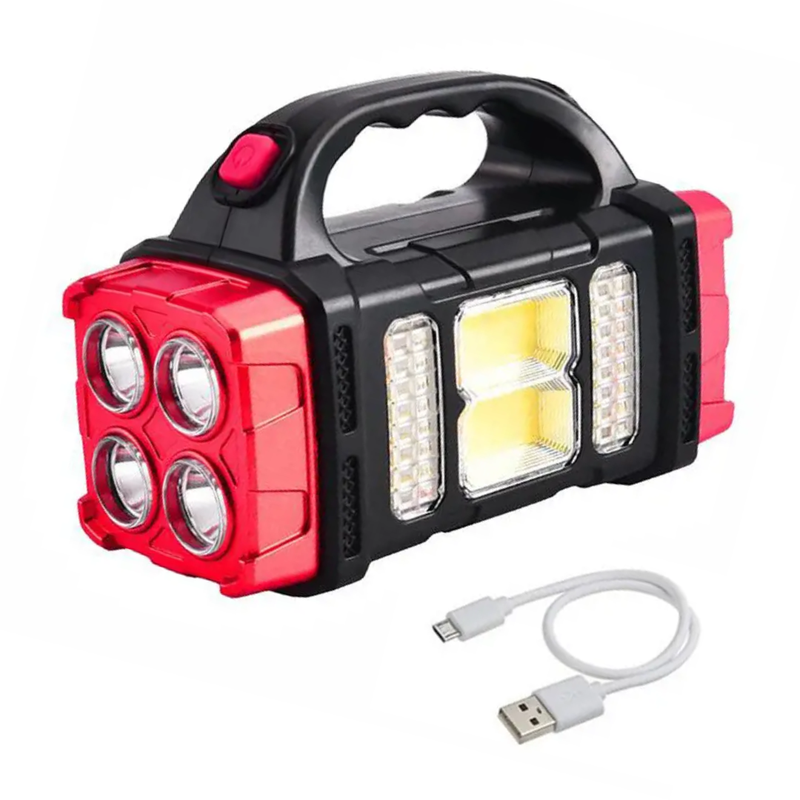 SolarBeam 3-in-1 Emergency Flashlight-Red-State of Style