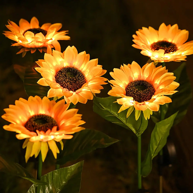SolarBloom Waterproof Solar - Powered Sunflower Lamp-1-State of Style