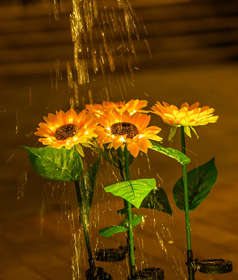 SolarBloom Waterproof Solar - Powered Sunflower Lamp-1-State of Style