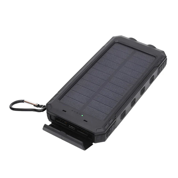 SolarCharge Pro Solar Powerbank with Flashlight-5000 mAh-Black-State of Style