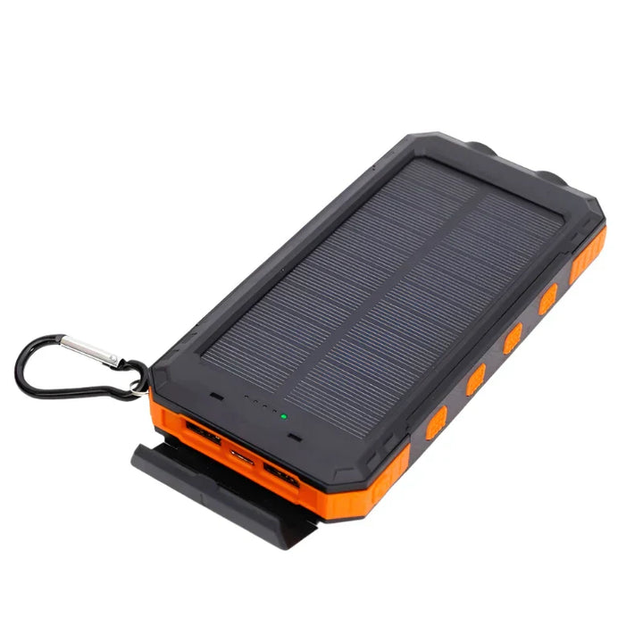 SolarCharge Pro Solar Powerbank with Flashlight-5000 mAh-Orange-State of Style