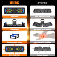 Solid Push-Up Board: Multifunctional Home Training Device-Black-State of Style