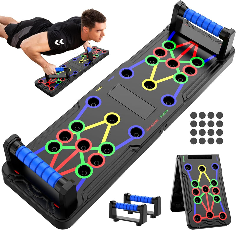 Solid Push-Up Board: Multifunctional Home Training Device-Black-State of Style