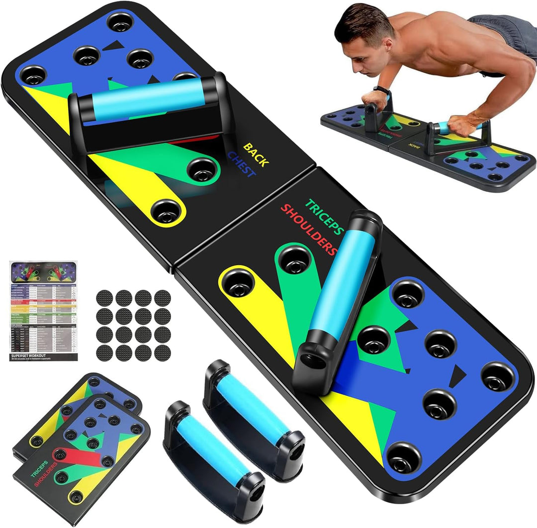 Solid Push-Up Board: Multifunctional Home Training Device-Blue-State of Style