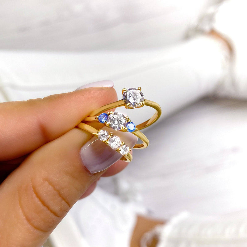 Solitaire Zirconia Ring – Elena-Silver-5-State of Style