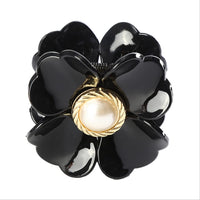 Sonia Traditional Hair Accessory – Elegant Flower Hair Clip-Black-State of Style