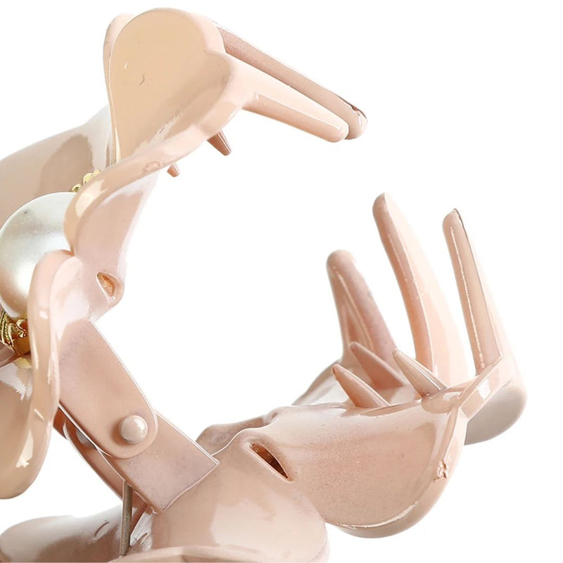 Sonia Traditional Hair Accessory – Elegant Flower Hair Clip-Khaki-State of Style