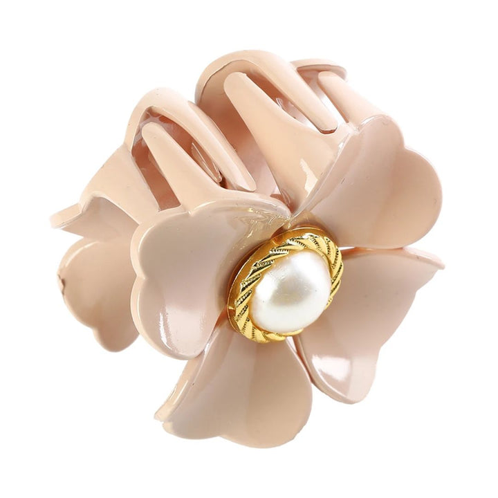Sonia Traditional Hair Accessory – Elegant Flower Hair Clip-Khaki-State of Style