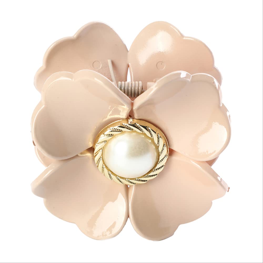 Sonia Traditional Hair Accessory – Elegant Flower Hair Clip-Khaki-State of Style