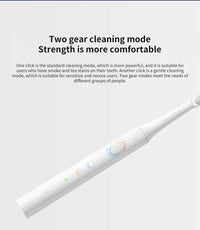 SONIC ELECTRIC TOOTHBRUSH - WATERPROOF AND USB RECHARGEABLE-White-State of Style
