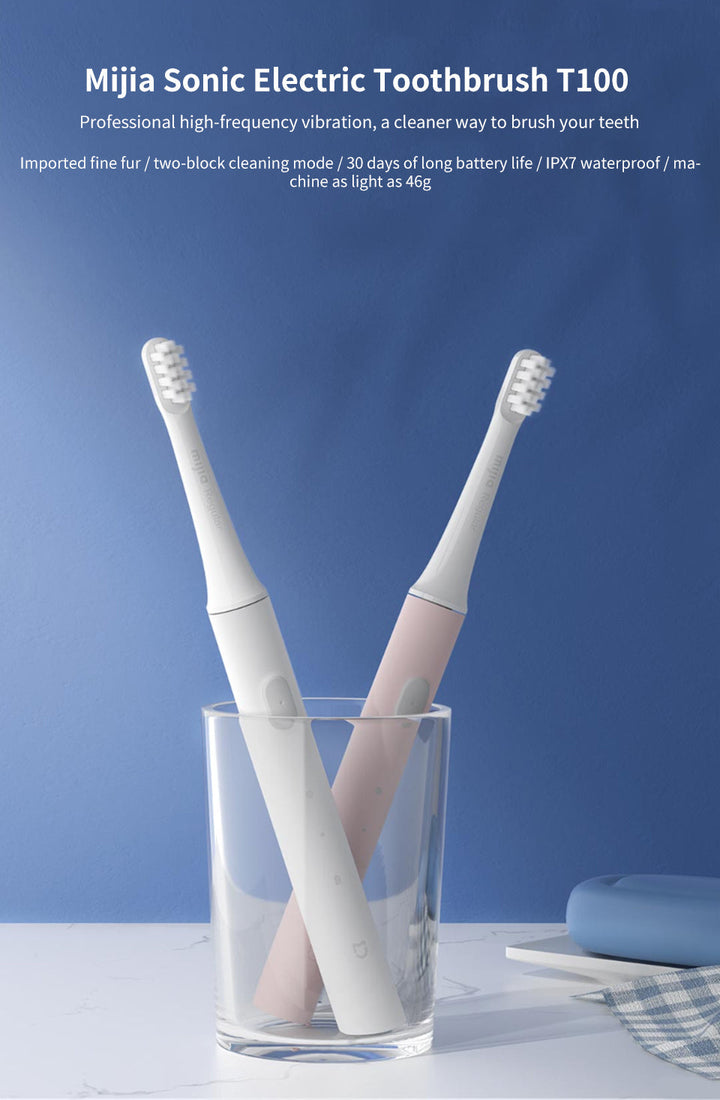 SONIC ELECTRIC TOOTHBRUSH - WATERPROOF AND USB RECHARGEABLE-White-State of Style