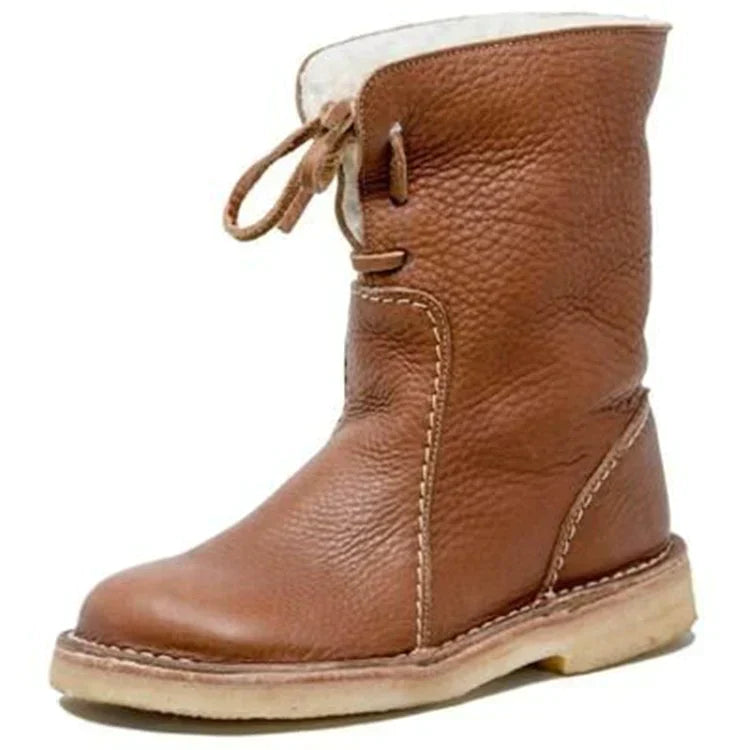 Sophia Hike Boot - Luxe Mid-Calf Lined Women’s Boots-Brown-5-State of Style