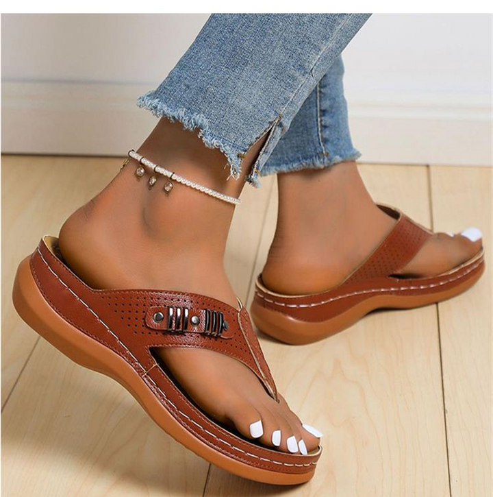 Sophie - Orthopedische Zwarte Stijlvolle Sandalen-Zwart-34-State of Style