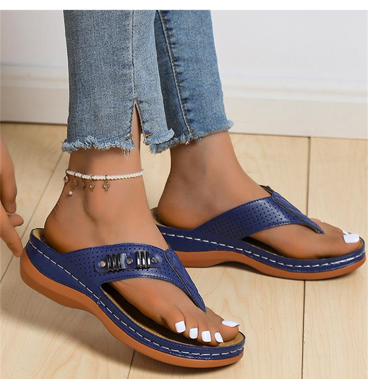 Sophie - Orthopedische Zwarte Stijlvolle Sandalen-Zwart-34-State of Style