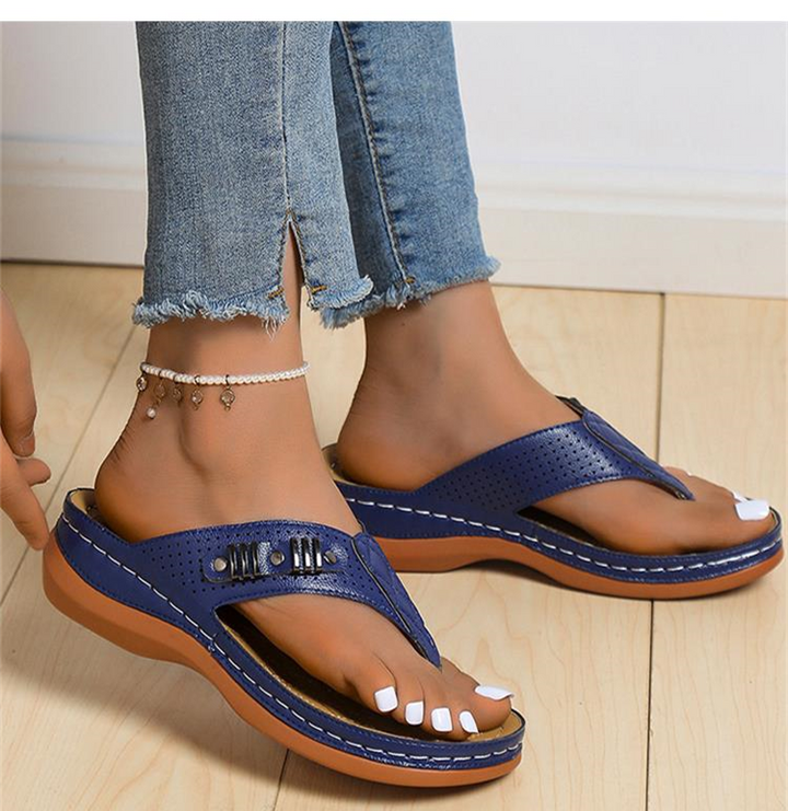 Sophie - Orthopedische Zwarte Stijlvolle Sandalen-Zwart-34-State of Style