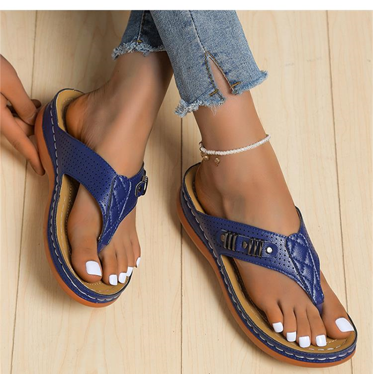 Sophie - Orthopedische Zwarte Stijlvolle Sandalen-Zwart-34-State of Style