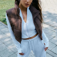 Sophie Puffer Vest | The Trendy Cosy Vest-Beige-S-State of Style