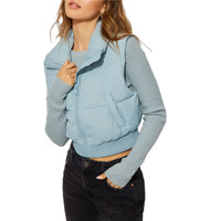 Sophie Puffer Vest | The Trendy Cosy Vest-Light Blue-S-State of Style