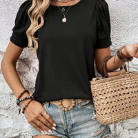 Sophie Short Sleeve Top | Ruffle Detail & Trendy Fit-Black-S-State of Style