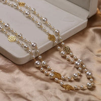 Sophisticated Long Pearl Necklace-State of Style