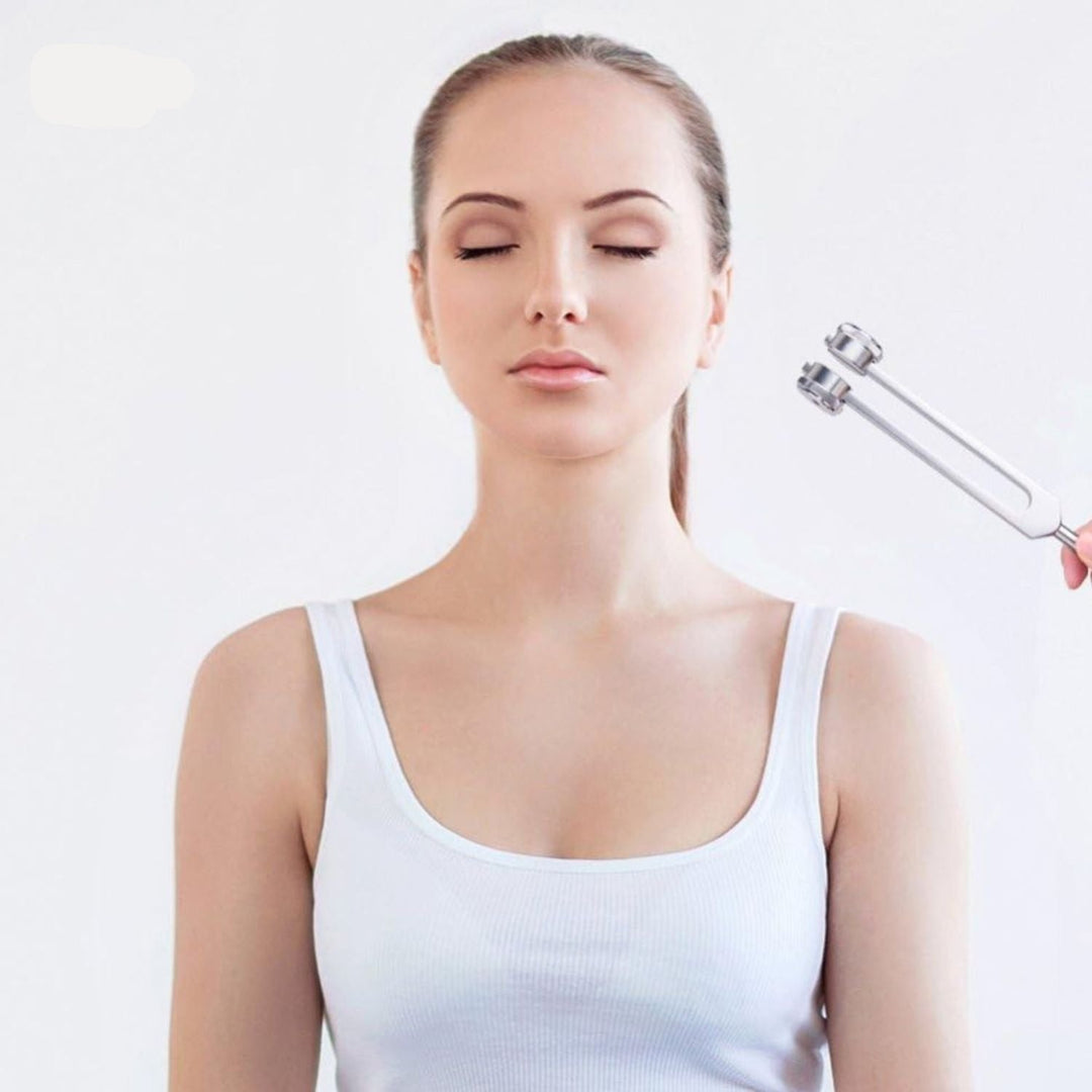 Sound Therapy for Inner Peace - TranquilTone Tuning Forks-Golden round bowl (9.65 in)-State of Style