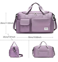 Spacious Waterproof Luxury Travel Bag - JetSet-Green Pink-State of Style