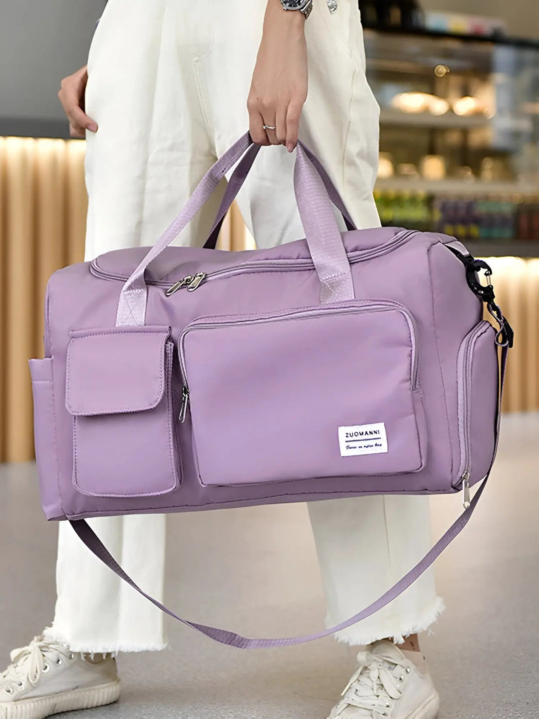 Spacious Waterproof Luxury Travel Bag - JetSet-Green Pink-State of Style