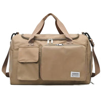 Spacious Waterproof Luxury Travel Bag - JetSet-Khaki-State of Style
