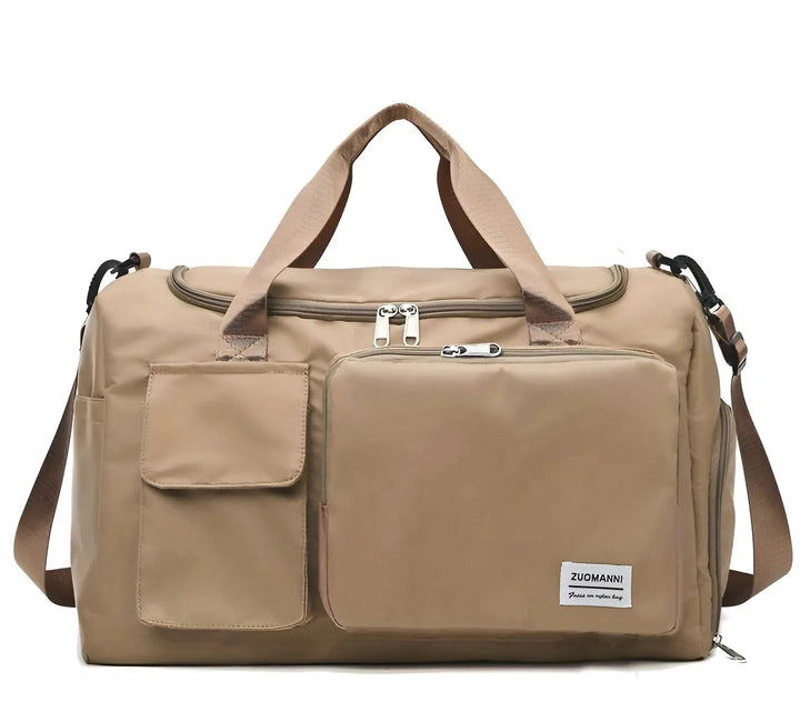 Spacious Waterproof Luxury Travel Bag - JetSet-Khaki-State of Style