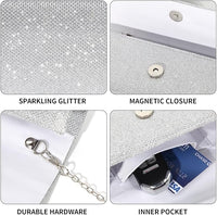Sparkle Clutch – Ramona-Silver-State of Style
