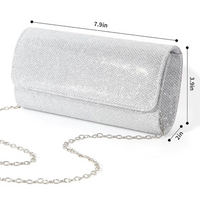 Sparkle Clutch – Ramona-Silver-State of Style