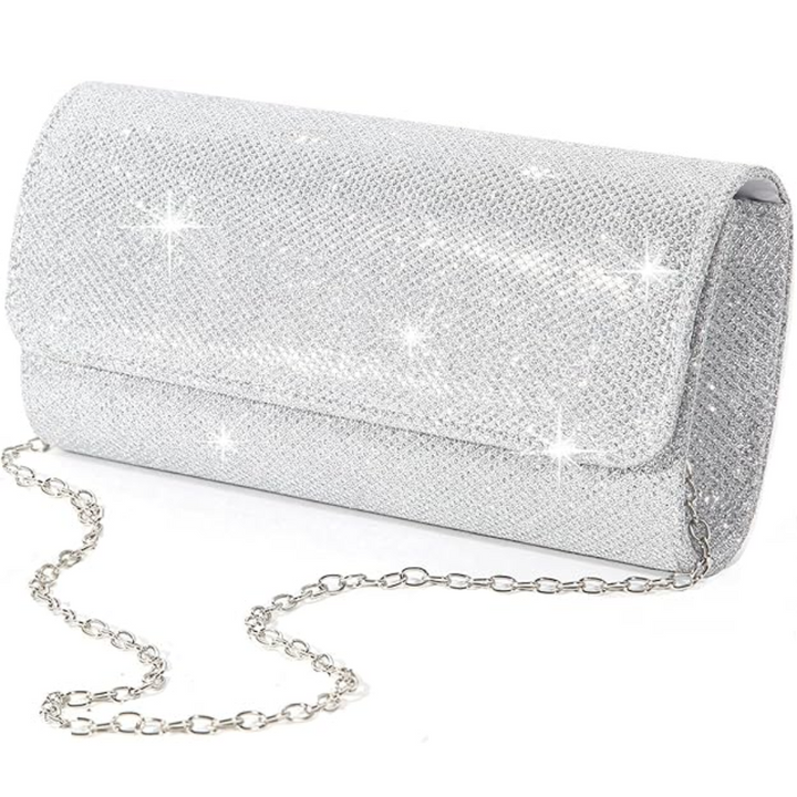 Sparkle Clutch – Ramona-Silver-State of Style